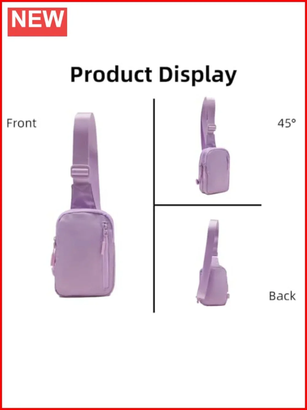 Convertible Sling Backpack 3-in-1 Crossbody Daypack Waterproof Anti-Theft